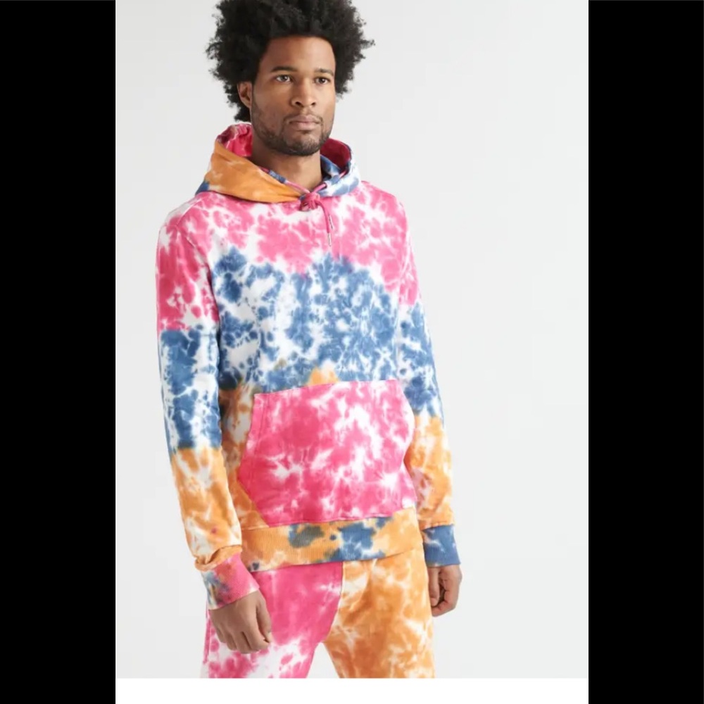 Decibel Tie Dye Pink & Blue see pics Jogger Pants